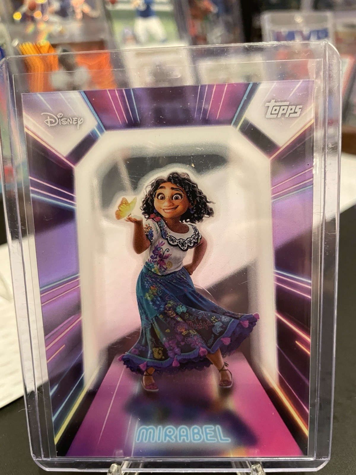 Rare 2026 Topps Disney Neon Mirabel Neon Lights (PETG) SP #NPL-16 Encanto SP