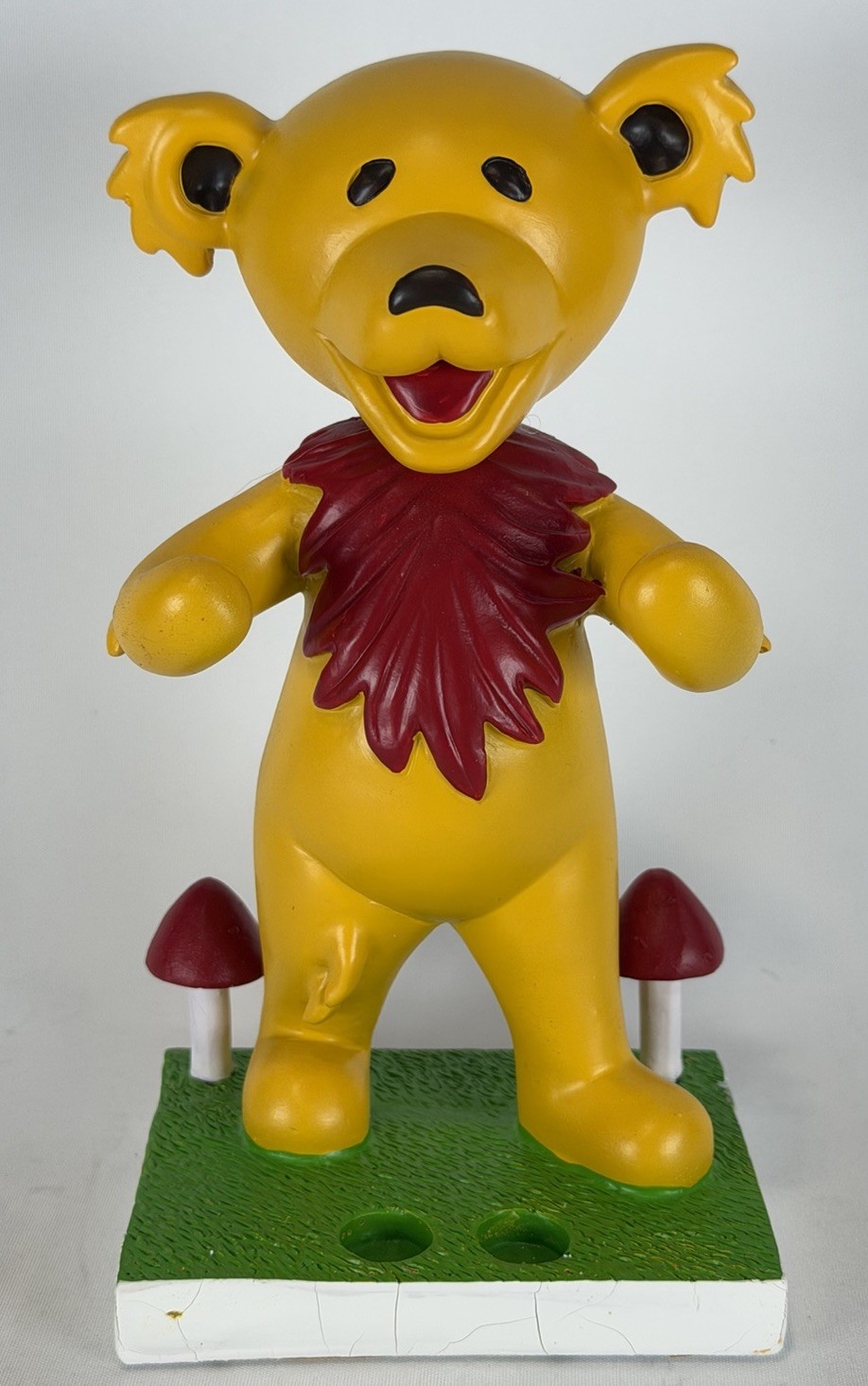 GRATEFUL DEAD KOLLECTICO DANCING BEAR YELLOW BOBBLEHEAD HOLDER *NEW*