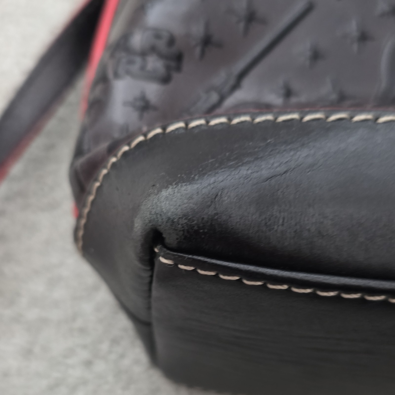 Dooney & Bourke Star Wars Dark Side Embossed Crossbody Bag Black/Red