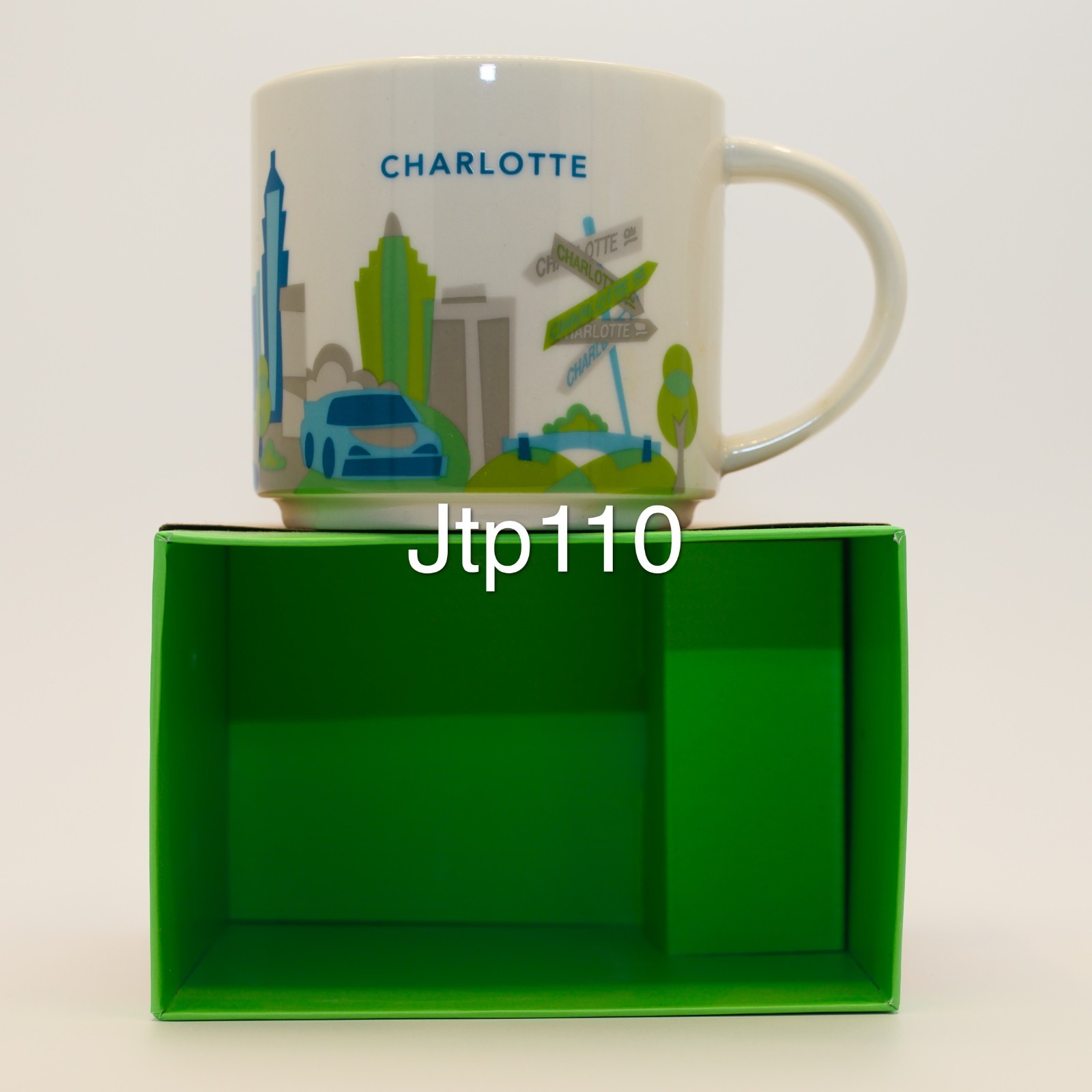 Starbucks Collectible city Charlotte Mug You are Here discontinued 14 oz