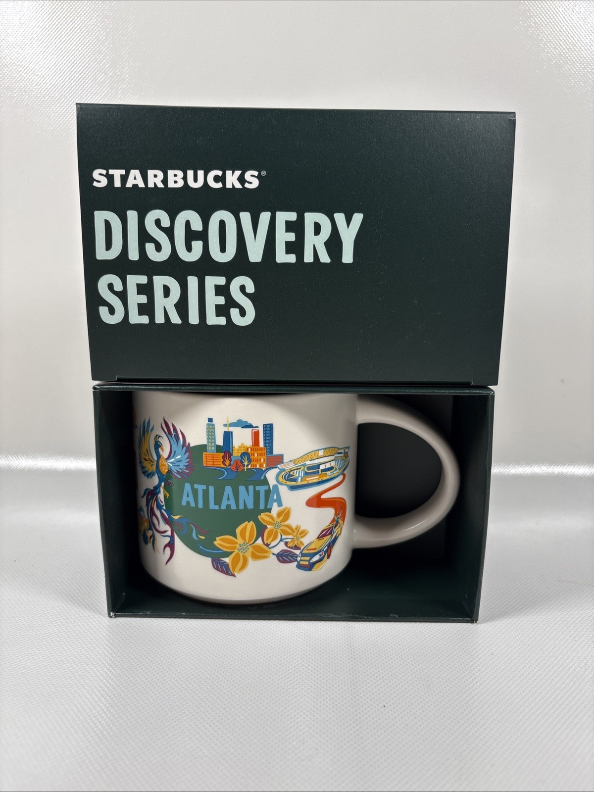 Atlanta Starbucks Coffee Mug Tea Cup 14oz Discovery Series NEW in Box Colorful