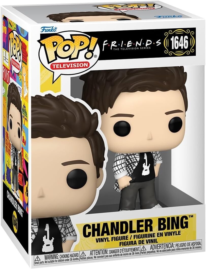 FRIENDS S6 CHANDLER BING 3.75″ POP TV VINYL FIGURE FUNKO 1646 NEW IN BOX UK