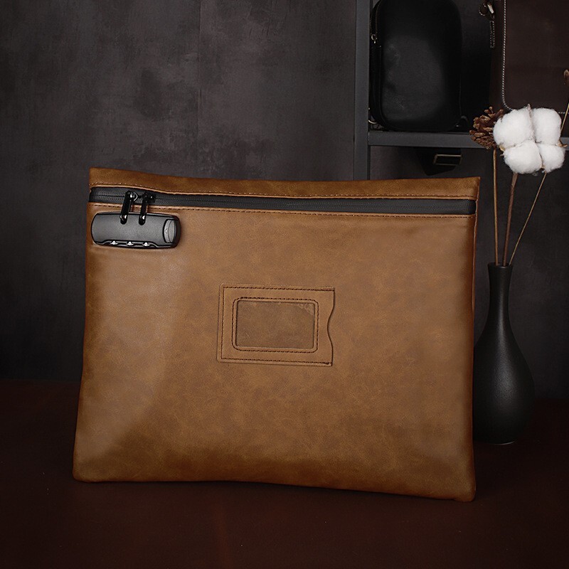 1 PC BN Lockable bank bag large 13.75″X10.75″ money bags with lock locking bank