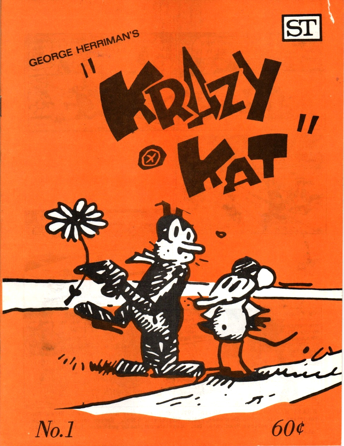 Krazy Kat No.1 George Herriman, 1973. Street Enterprises 1973 reprint 6.0 FINE
