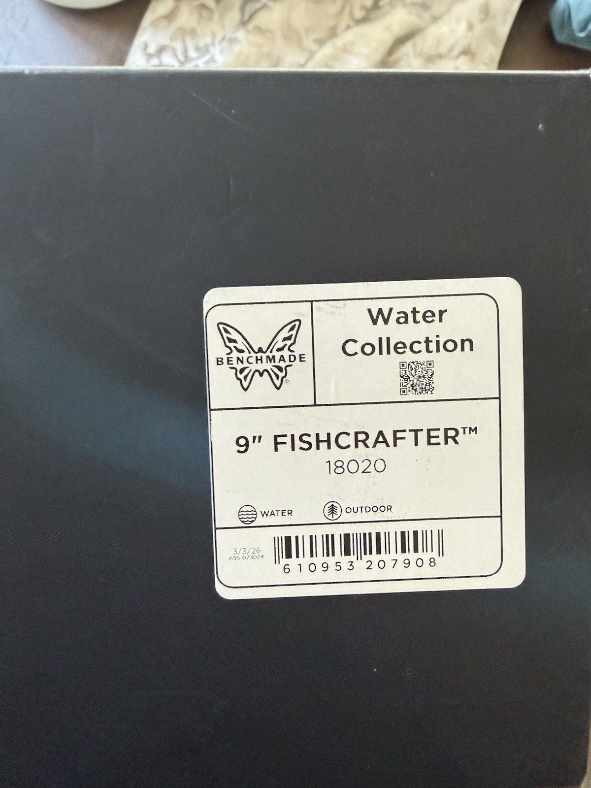 Benchmade Fishcrafter Water Collection 18020 9in Fixed Blade Clip Point Knife