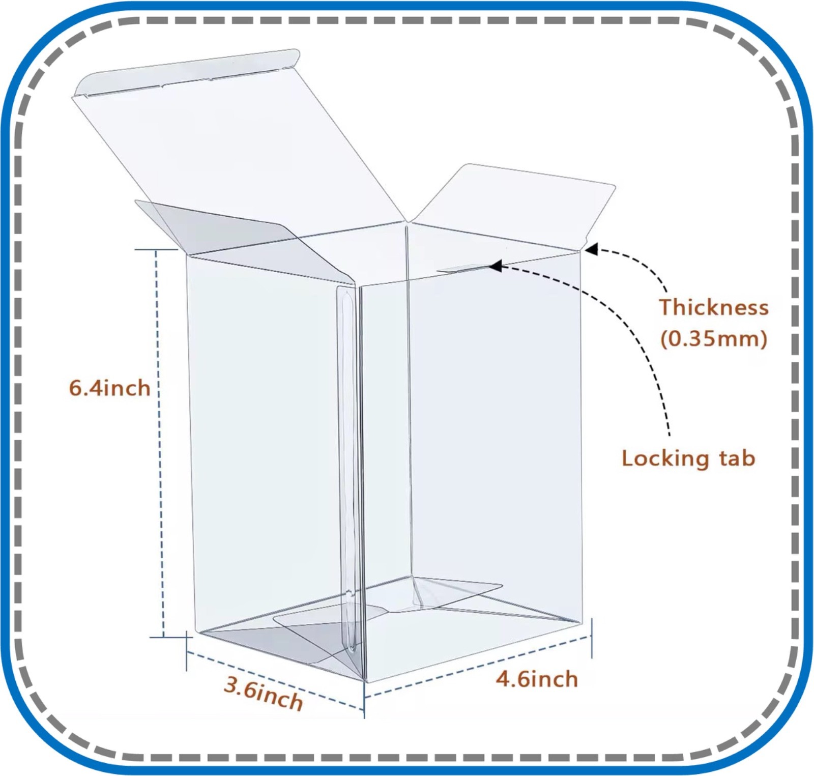 Funko POP Protector 4″ Clear Display Case (0.35MM) LOT of 5 10 20 30 50 – READ