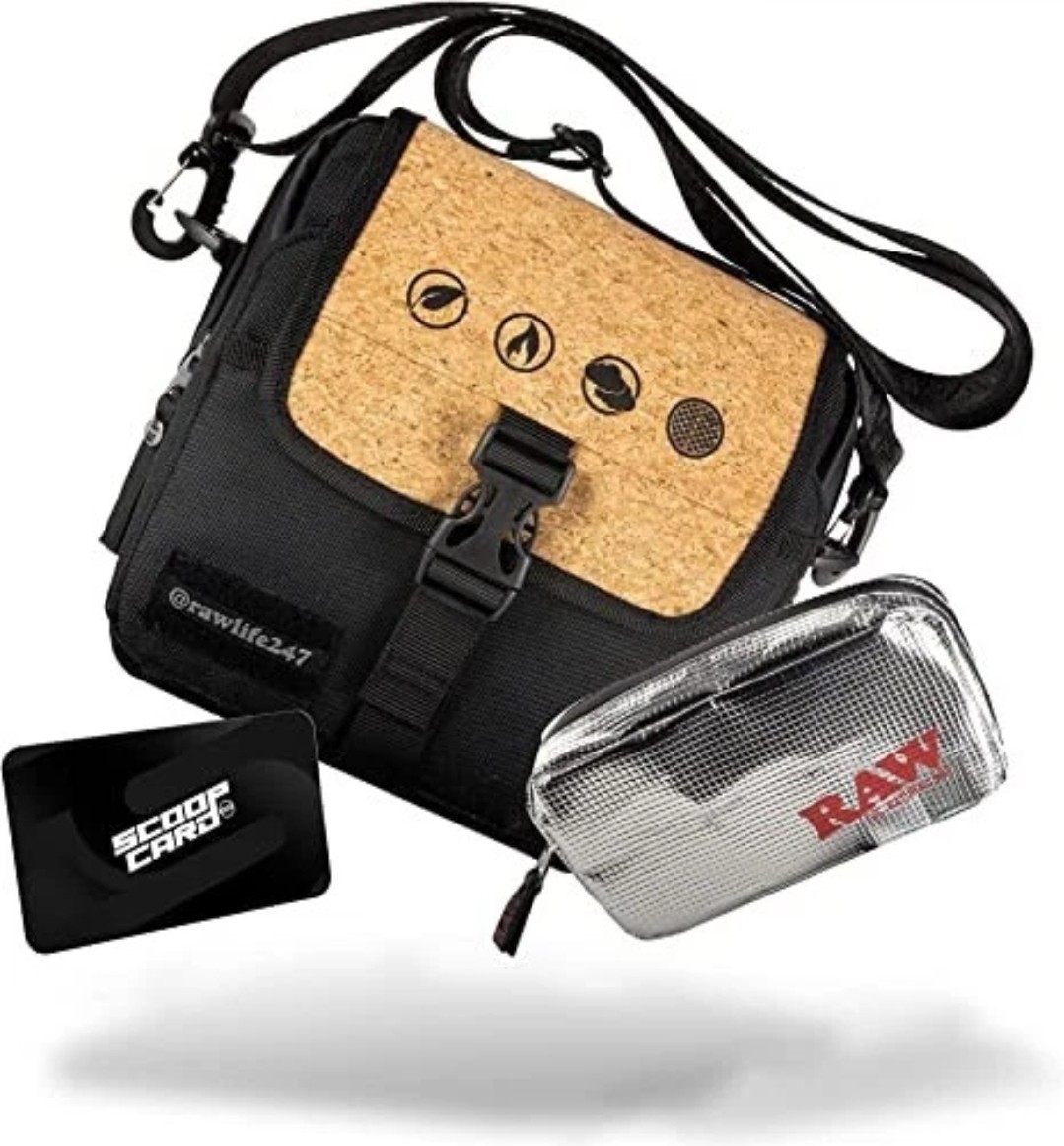 Raw Rolling Papers Cork Smokers Day Bag