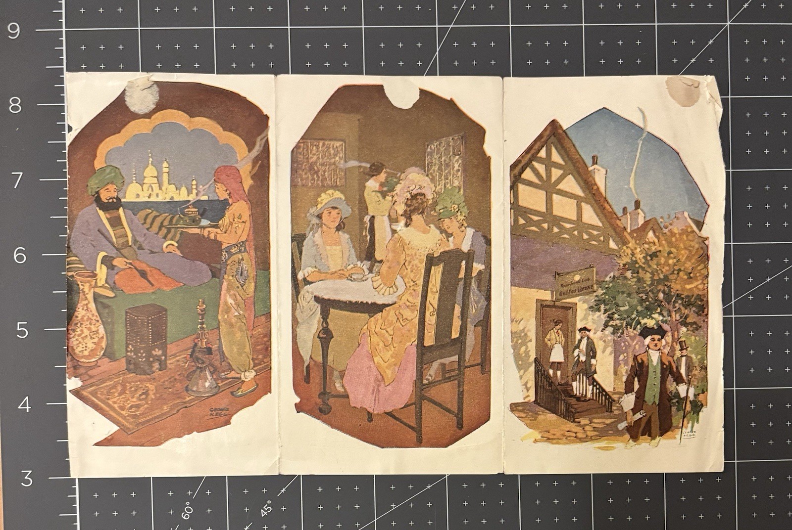 Tough Early 20th Century Coffee Marketing Tri-fold Book Romance