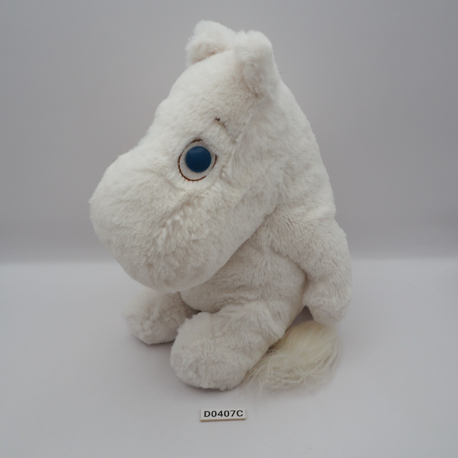 D0407C Moomin White White Sekiguchi Plush 7″ Stuffed Toy Doll Japan