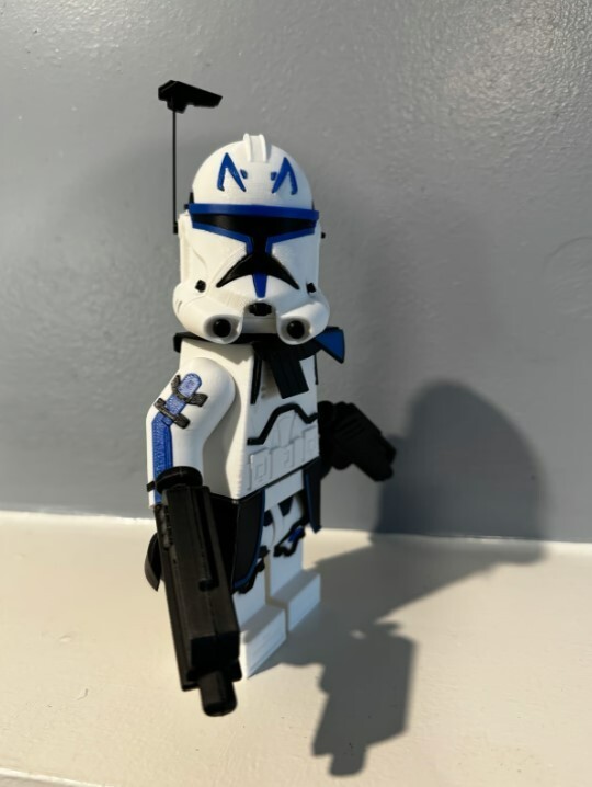 3D Printed – 9 in – Star Wars CLONE TROOPER REX Figurine