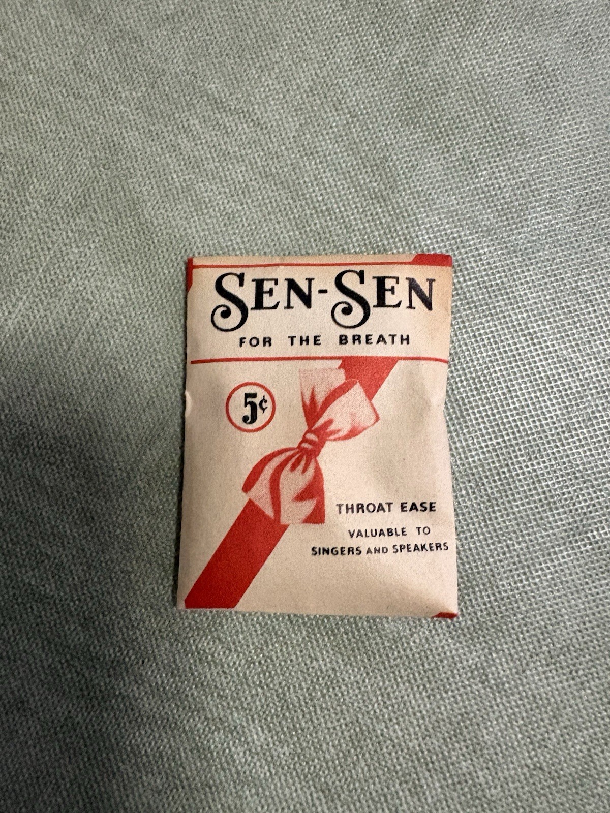 Sen-Sen 1890-1950~ Vintage Confection Licorice Breath Taking Refreshment