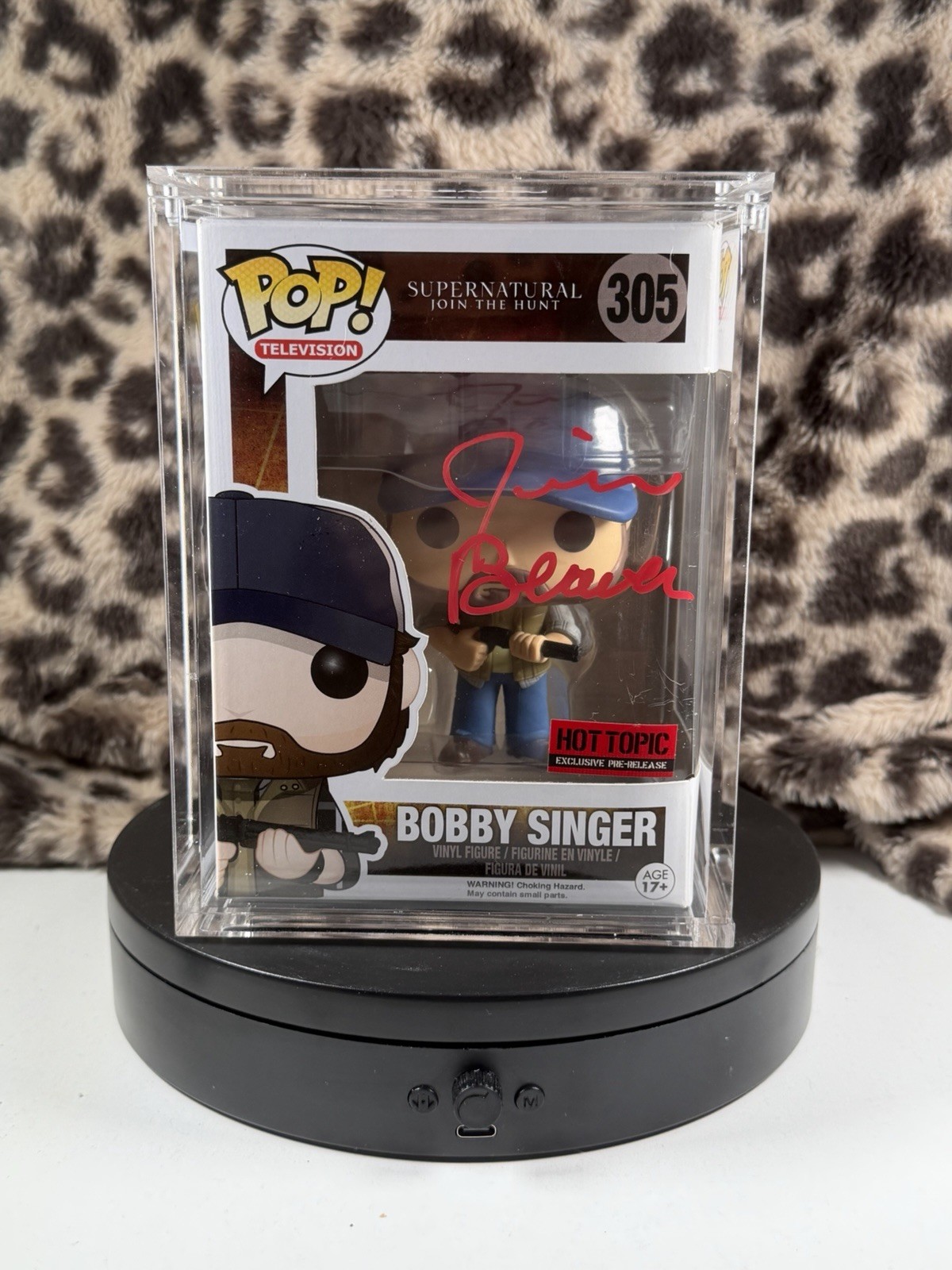 Funko POP! Supernatural “Bobby Singer” Hot Topic Exclusive Signed by Jim Beaver