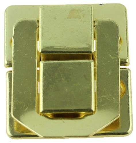 (5 Pack) Snap Catch – Brass Plated – 1 7/16 inch x 1 1/8 inch (1176)