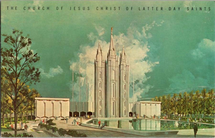 New York NY postcard MORMON PAVILION NEW YORK WORLD’S FAIR 1964-65 j/13 BB5570