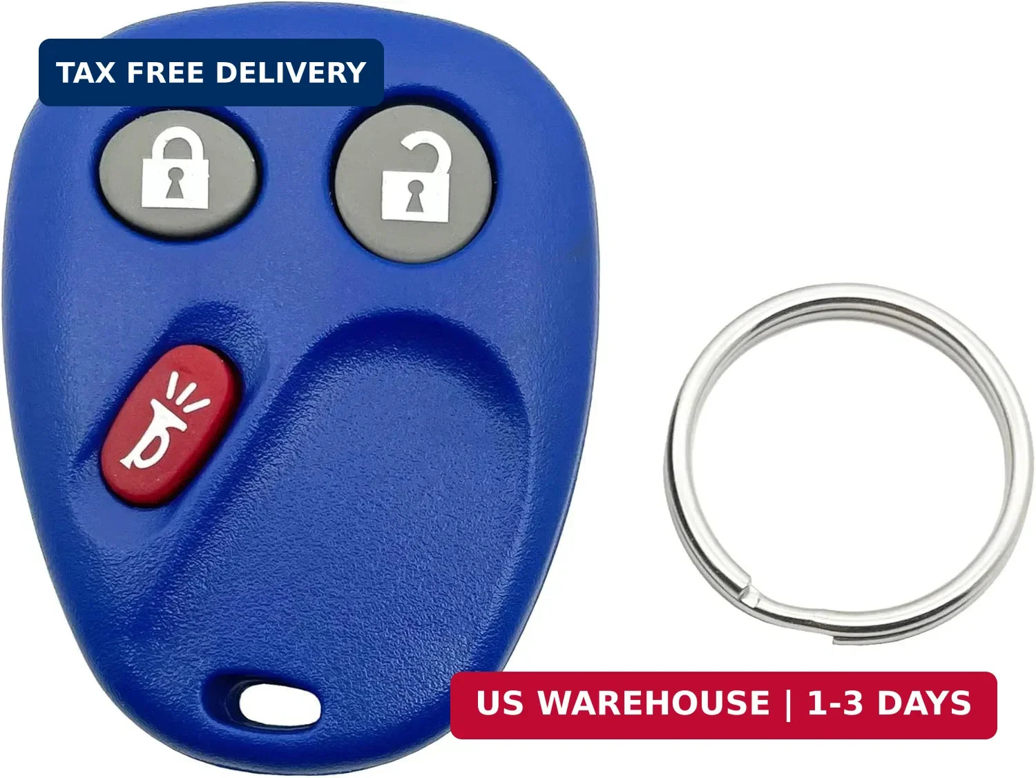 Replacement Key Fob Shell Keyless Entry Remote Car Key Fob Case Fits for Chevy T