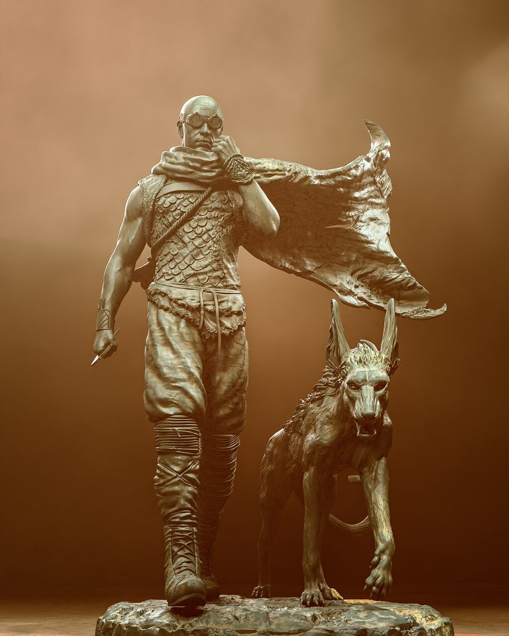 Riddick Cronicles, 1/9, 22cm, 12k Resin 3D Print Figure Model Kit