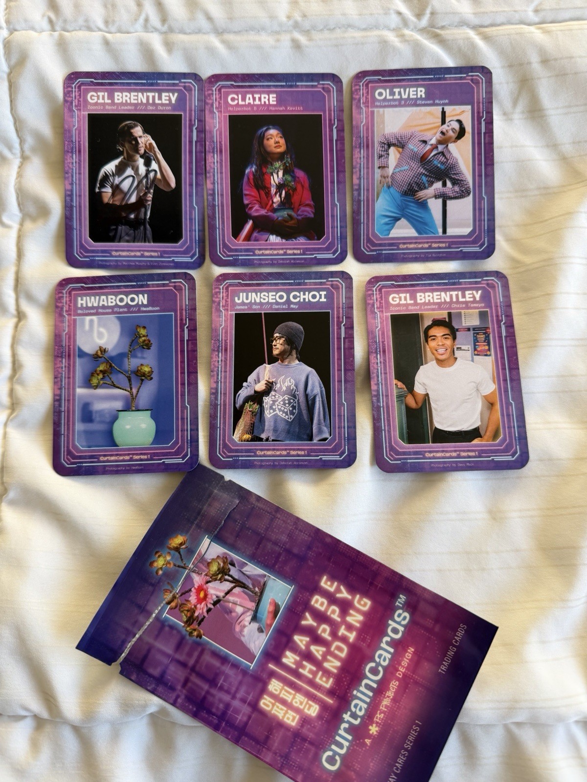 Maybe Happy Ending Trading Cards: Gil Brentley Signed, Claire, Oliver And More