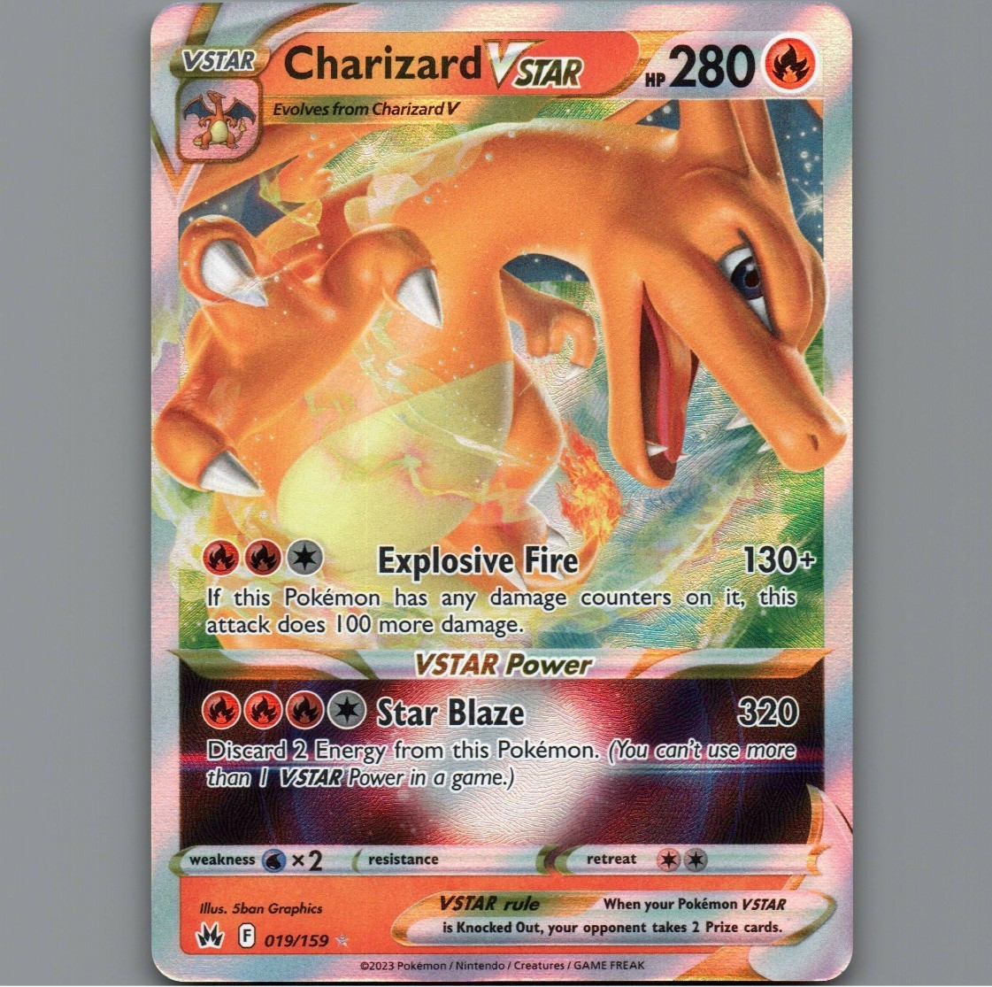 Charizard Vstar 019/159 Pokemon NM