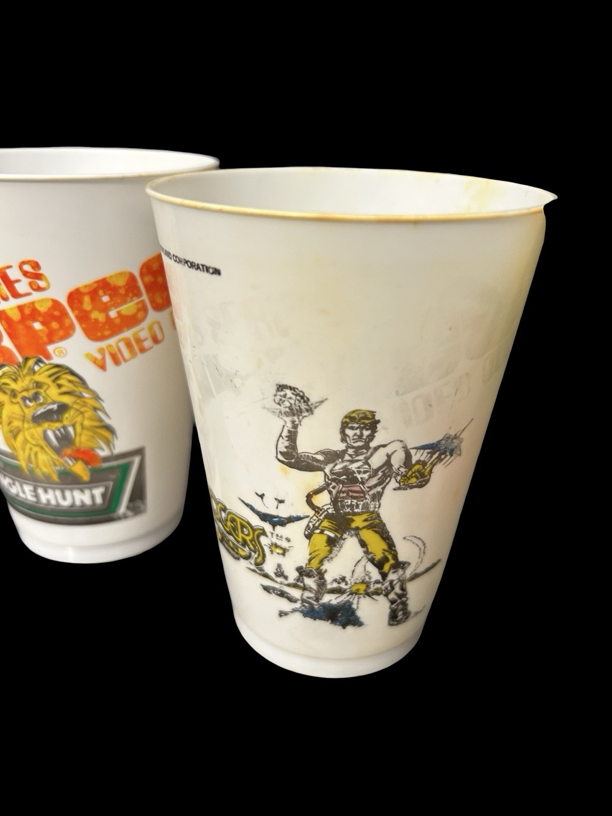 Lot Of 6 VTG Video Game 7-11 Slurpee Plastic Cups 1983 Arcade Games 7eleven READ