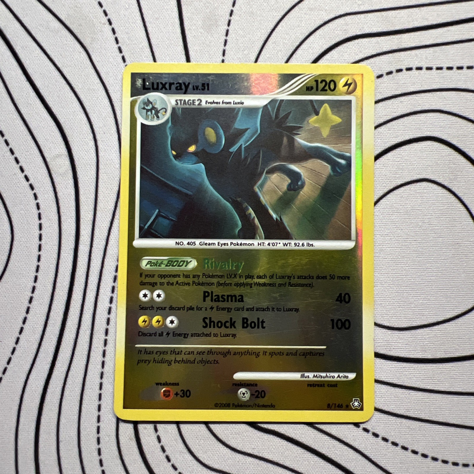 Pokemon Luxray Reverse Holo – Legends Awakened – 8/146 LP