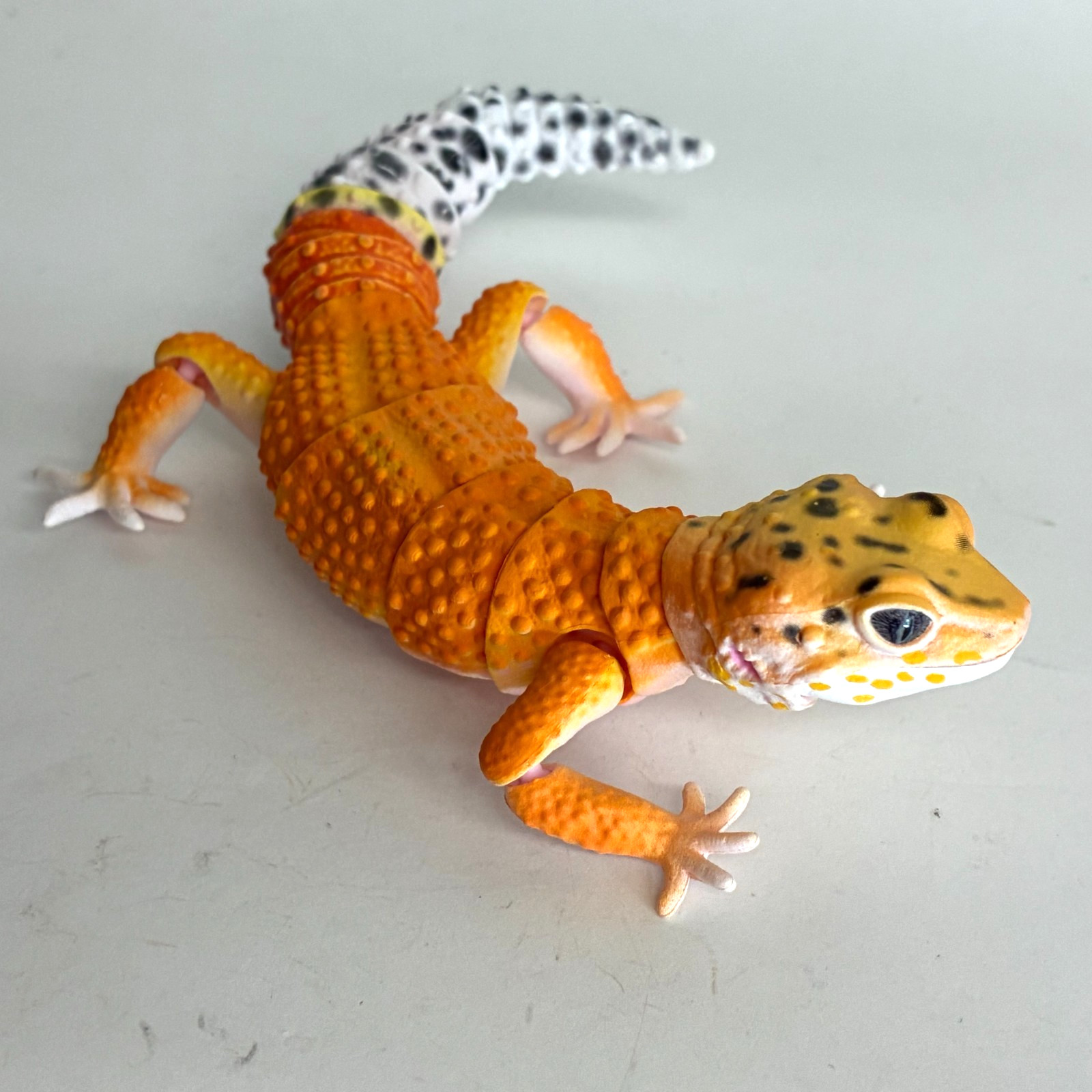 【Used】 Bandai Gashapon Leopard Gecko Action Figure ADVANCE Tangerine 165mm 2021