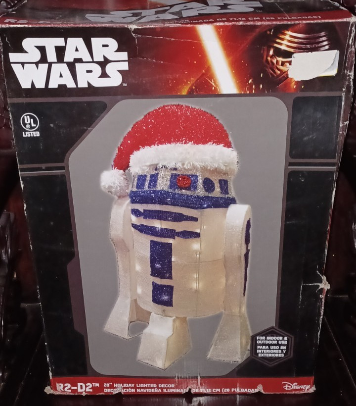 STAR WARS R2D2 28″ Holiday Indoor Outdoor Lighted Lawn Figure Decor