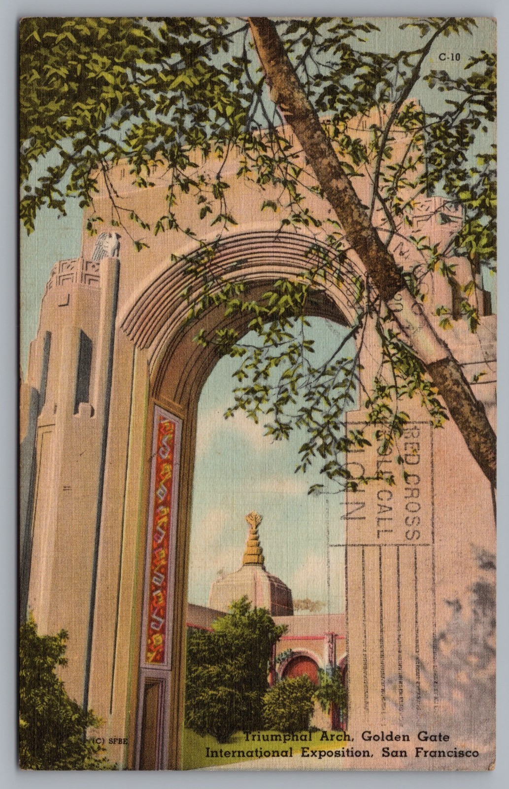 Triumphant Arc, Golden Gate Int’l Expo, San Francisco, CA. Vintage 1939 Postcard