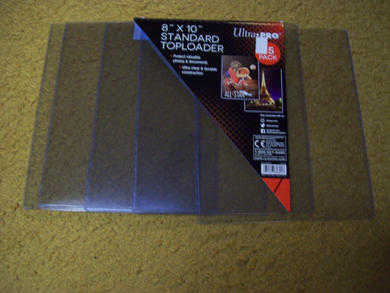 Ultra Pro Lot of 5 NEW Photo 8″ x 10″ Standard Top Loaders