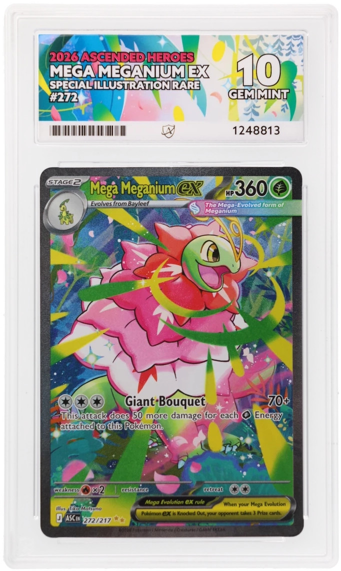 Ace 10 Mega Meganium EX 272/217 Ascended Heroes Gem Mint Pokemon