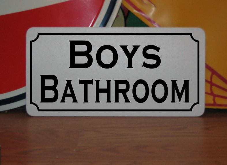 BOYS BATHROOM Metal Sign 4 Costume Cosplay Girls ROCK CLUB S&M Prop TV Film