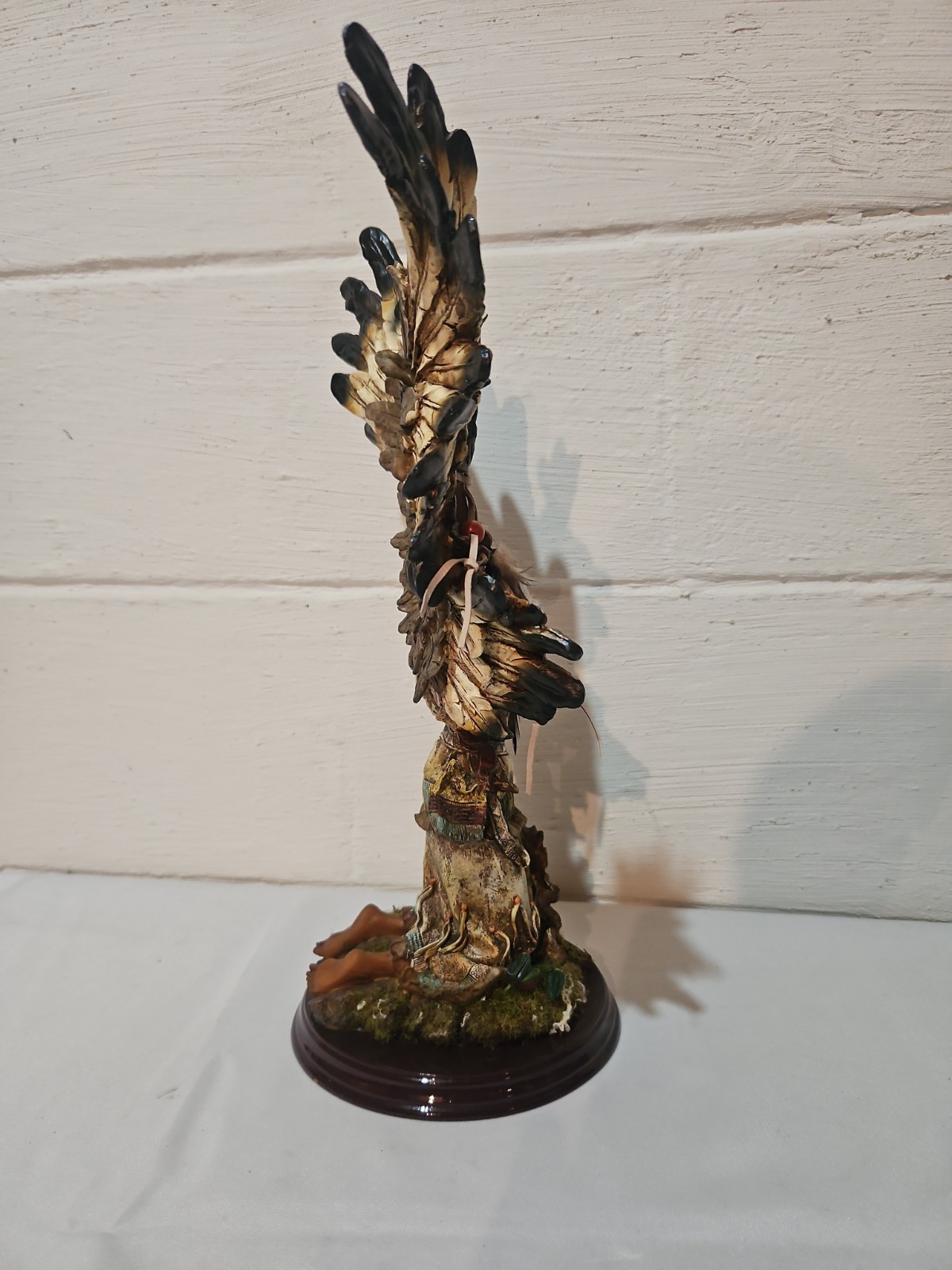 Native American Eagle Winged Princess Statue Figure Indian 16”