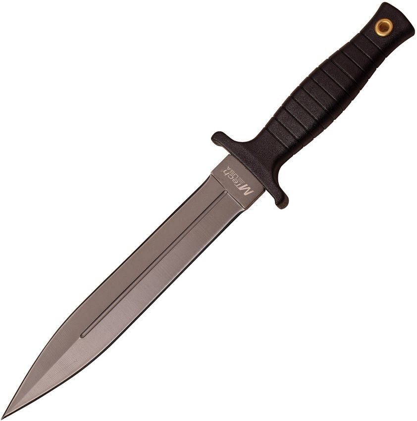 MTech Boot Fixed Knife 7″ Stainless Steel Double Edge Blade Black ABS Handle