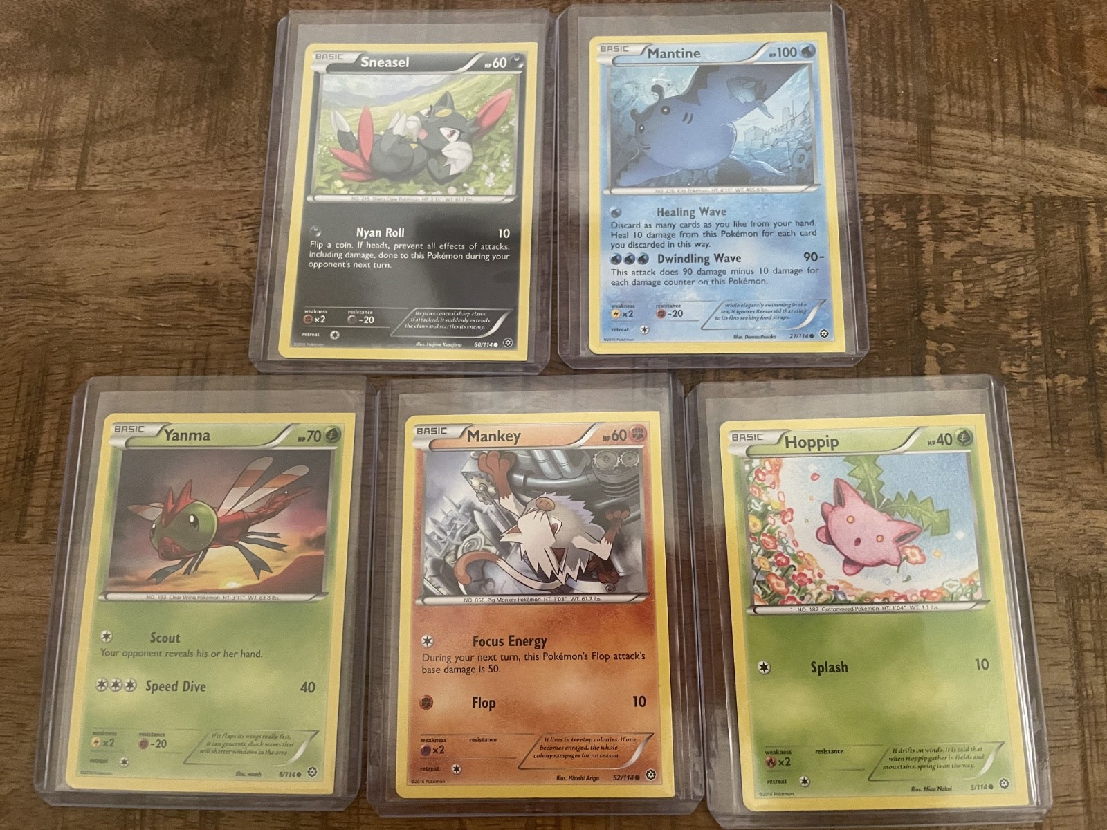 MISCUT Pokemon Steam Siege Lot Of 5 Square Cut ERROR With Printing Dots
