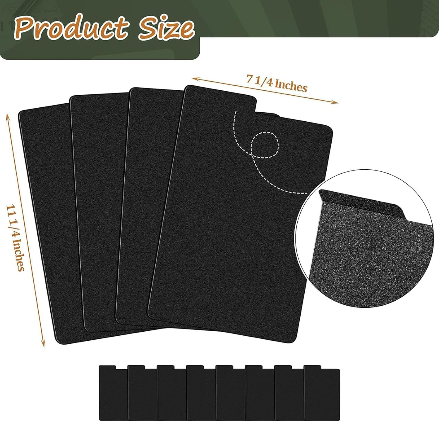 Lewtemi 70 Sheets Comic Book Dividers Tall Boards Dividers Black Comic Box Separ