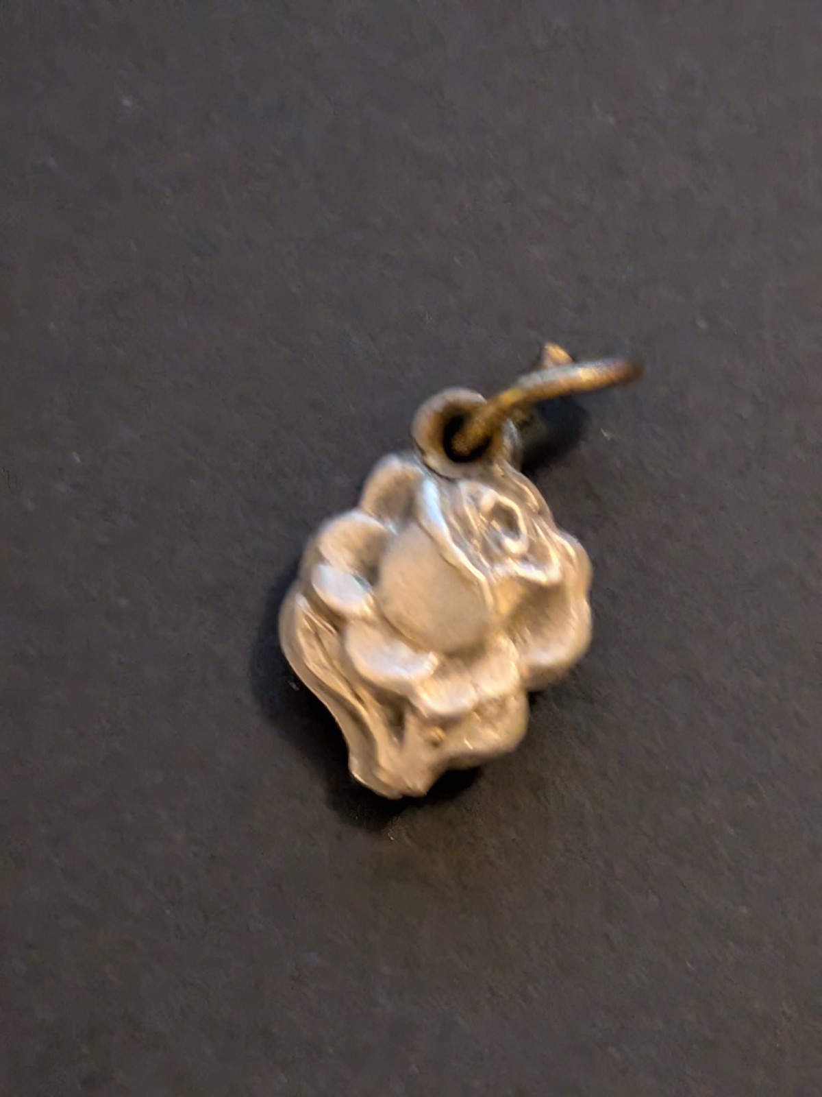 Religious Charm Pendant Rose Slides Open Mary & Marion Cross