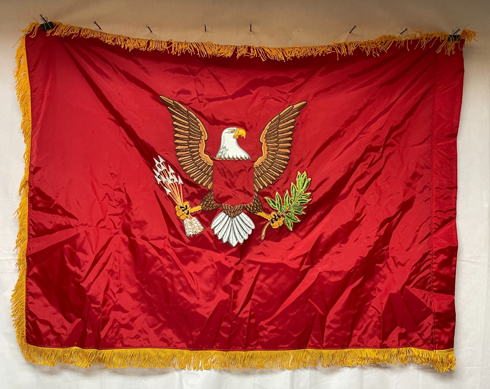 Flag2001 US Army 1980s Current Blank Unit Colors Red Artillery Engineer W6A