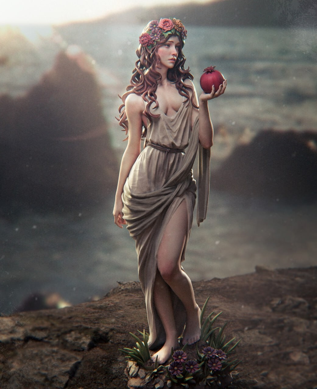 Persephone, 1/9, 22cm, 12k Resin 3D Print Figure Model Kit