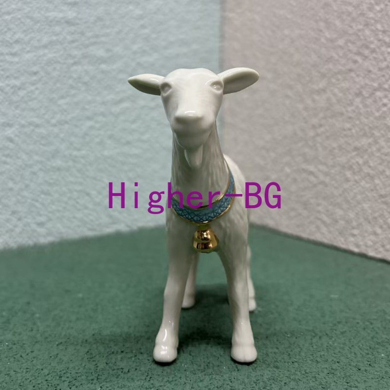 1pcs Lenox First Blessing Nativity Goat Figurine Collection Ceramic No Box