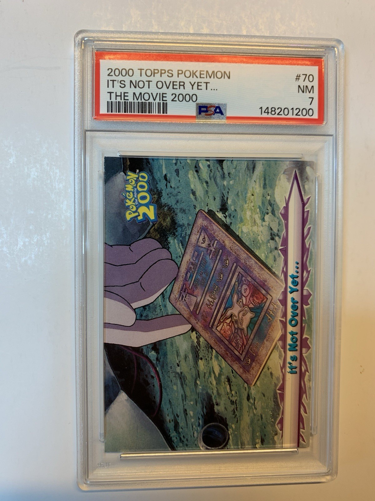 Topps Pokemon the Movie 2000 #70 It’s Not Over Yet… PSA 7 NEAR MINT