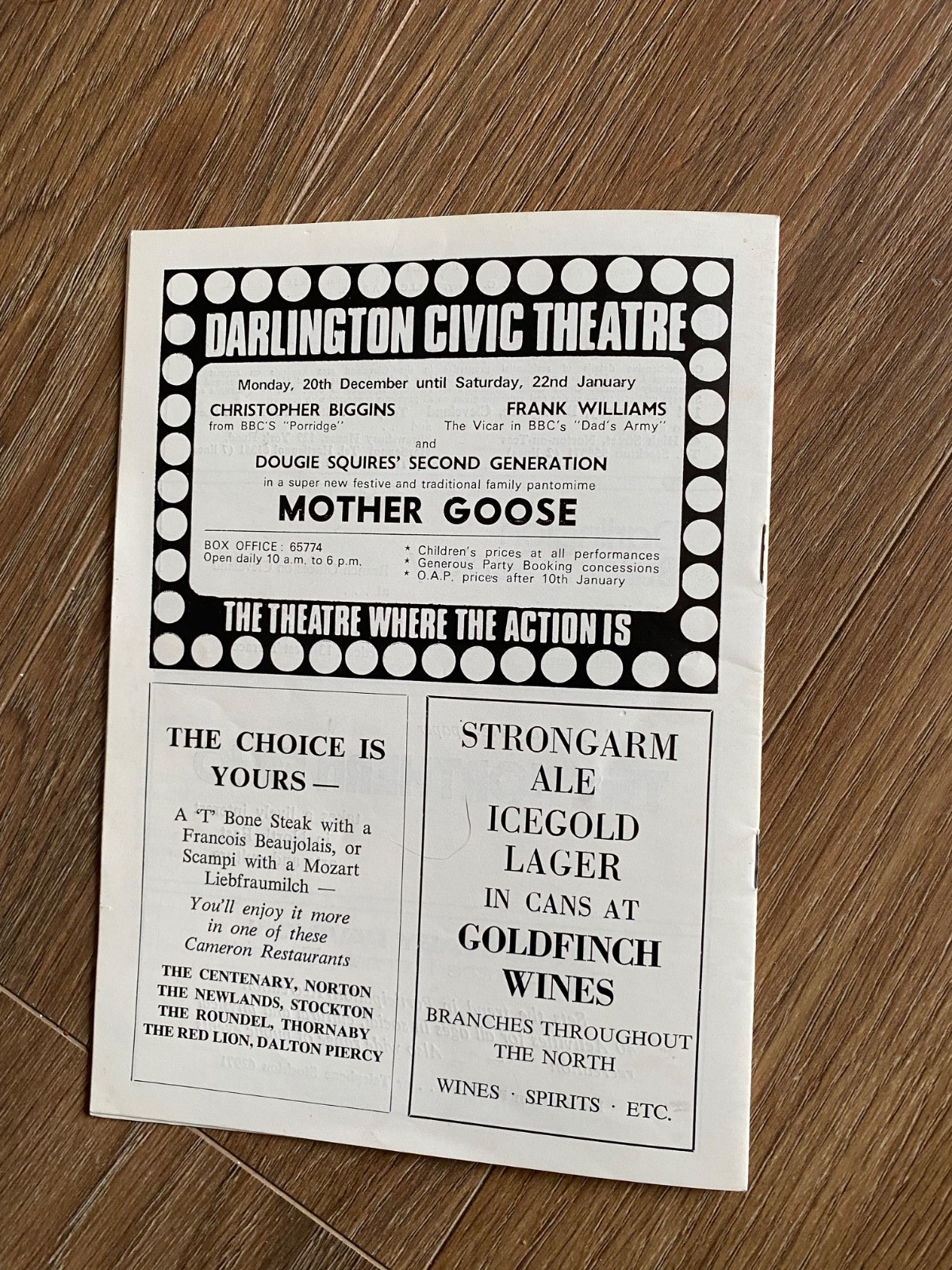 TREVOR HOWARD 2 THEATRE PROGRAMMES