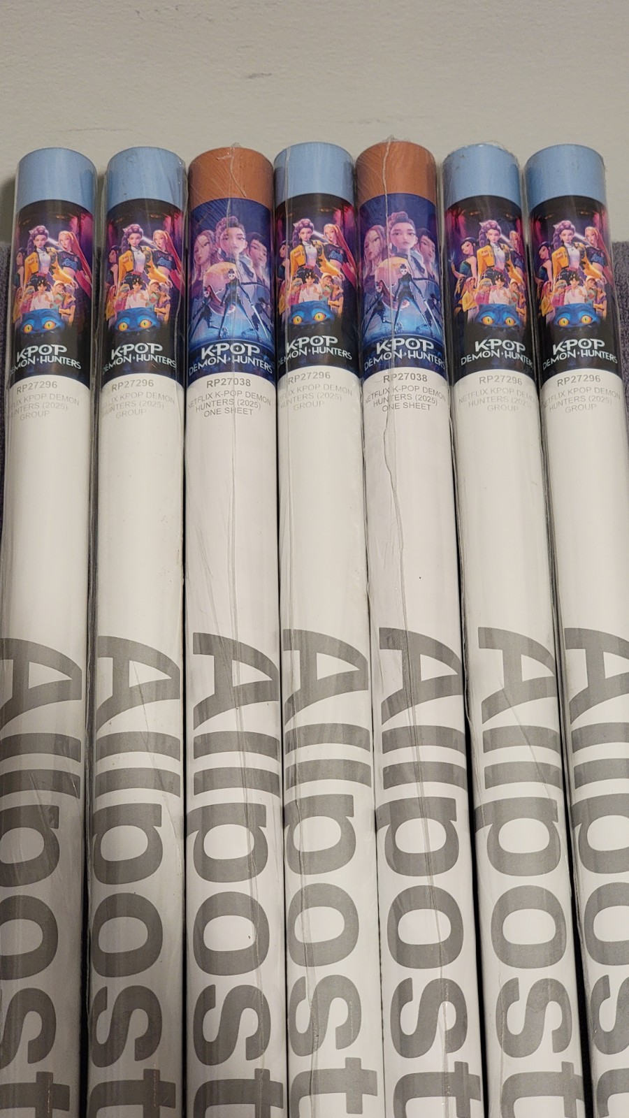 Lot of 7 K-Pop Demon Hunters Posters 22″ AllPosters Wall Art New Sealed