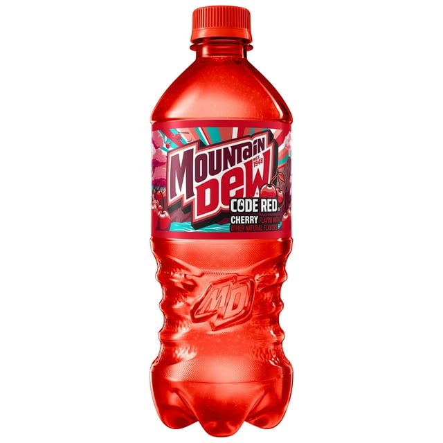 NEW!24 Pack 20 fl oz Mountain Dew Code Red Cherry Soda Pop, FREE SHIPPING!!!!!