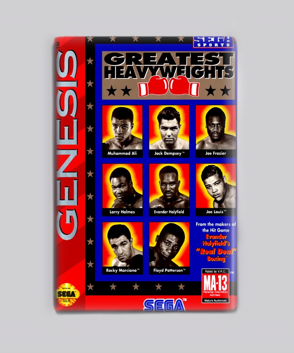 Greatest Heavyweights Boxing / Sega Genesis – 2″x3″ Fridge MAGNET (game retro