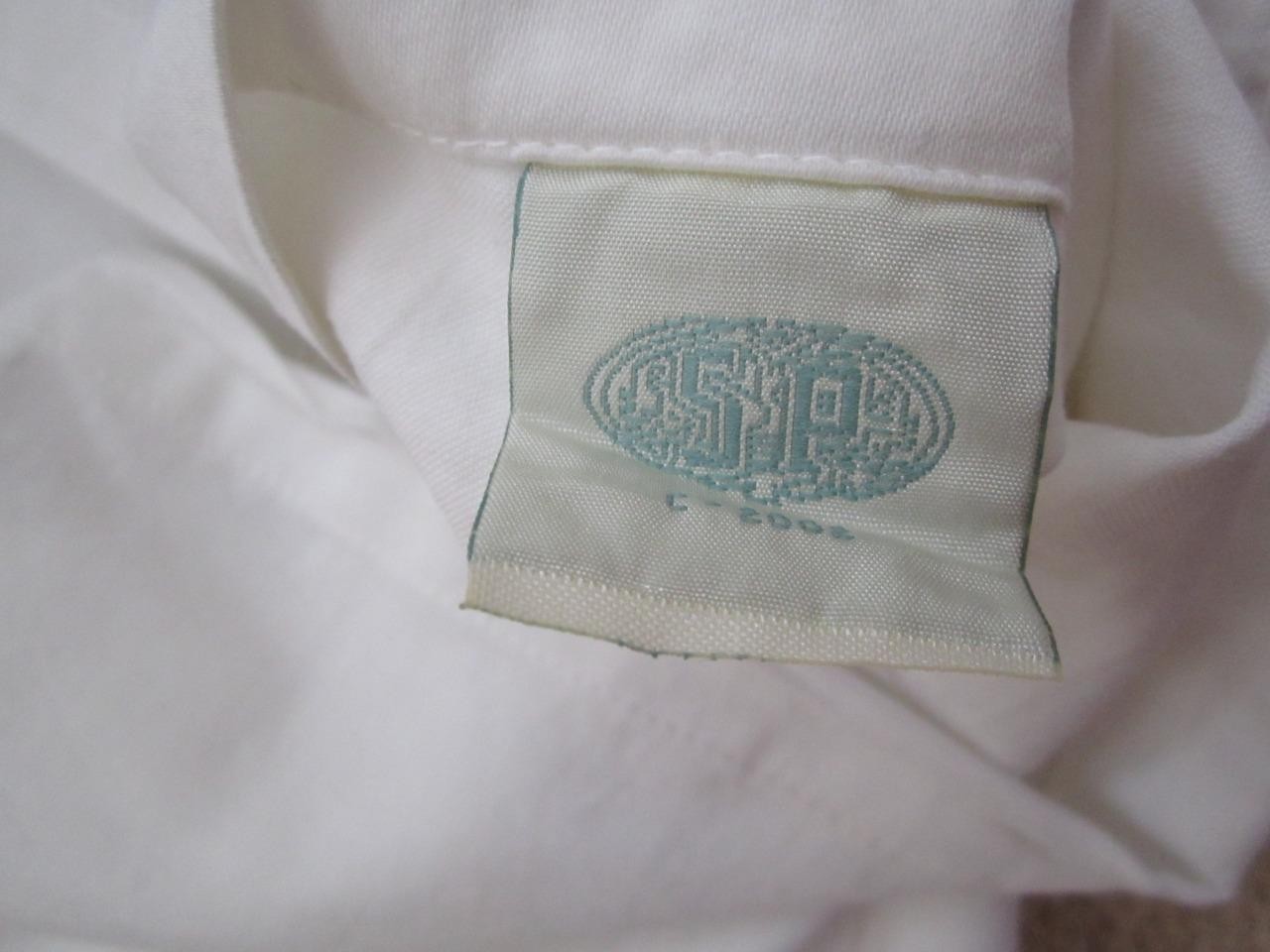 NOS SOURCE PERRIER Collection Cotton Sateen Wheat Embroidered Euro Pillow Sham