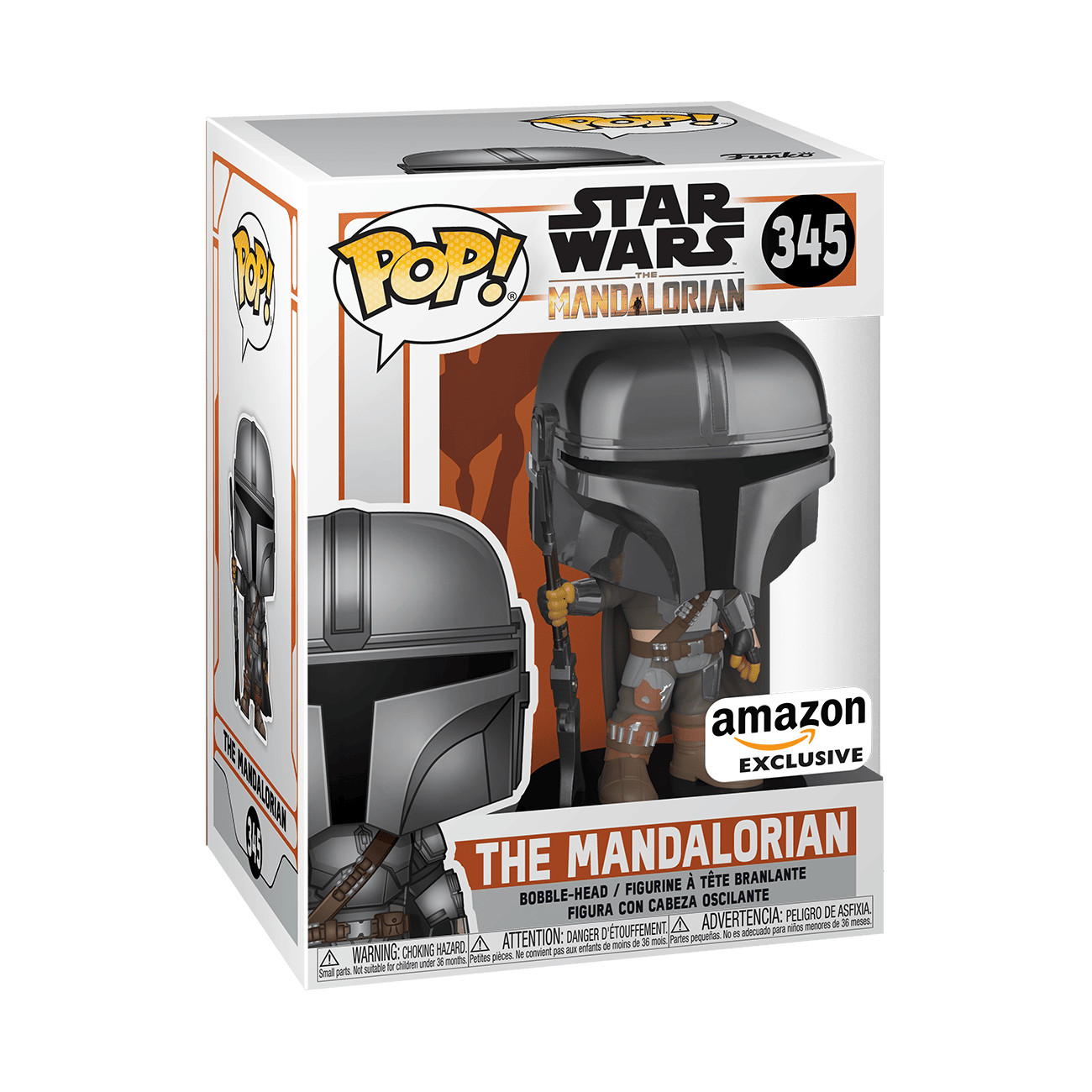 Funko Star Wars The Mandalorian #345 Full Beskar Special Edition Sticker Chrome