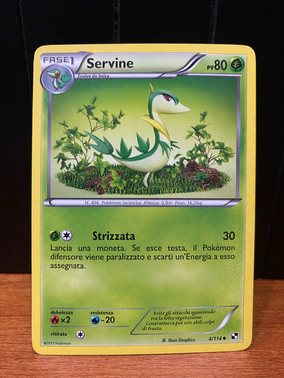 2011 ITALIAN BLACK AND WHITE POKEMON CARDS – CHOOSE FROM LIST
