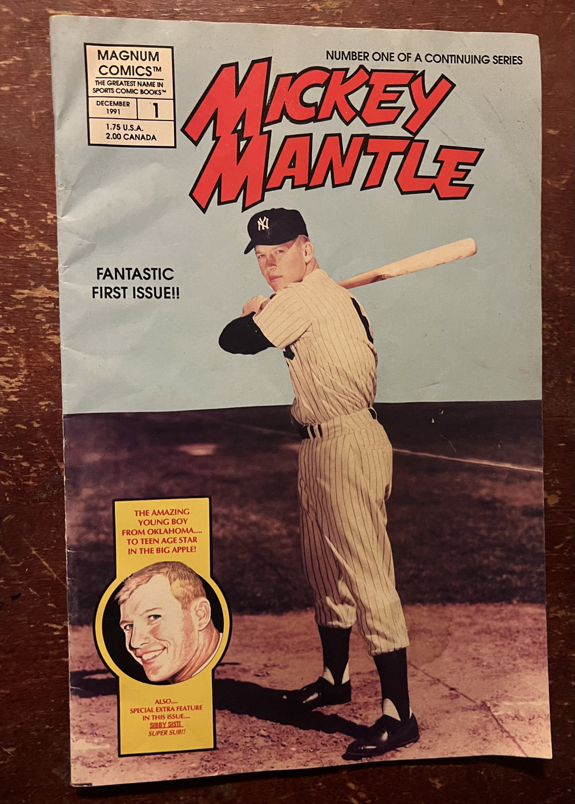 Mickey Mantle Comics Vol 1 #1 1991 | Magnum Comics | First Issue