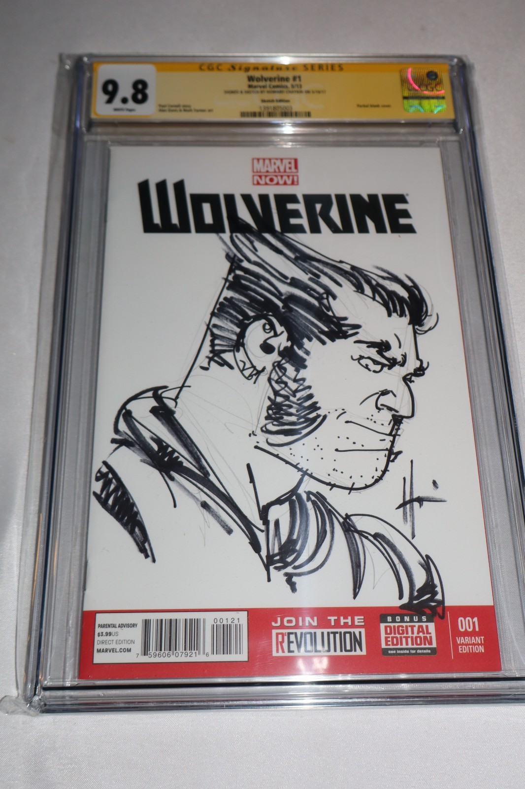 CGC SS 9.8 Wolverine 1 2013 Original Comic Sketch Art OOAK Howard Chaykin NM+
