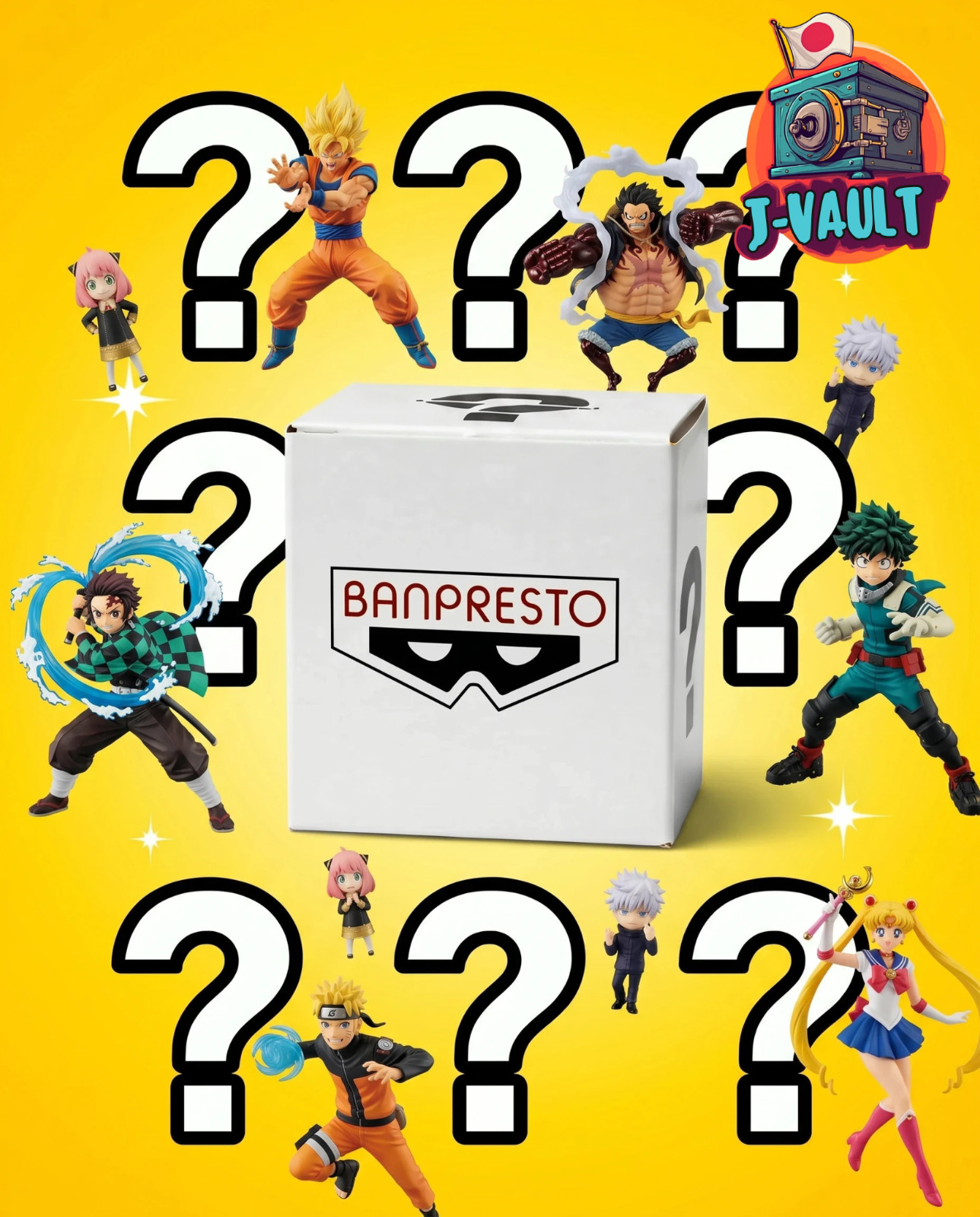 BANPRESTO Anime Figure Mystery Box! (2-4 items, check description)