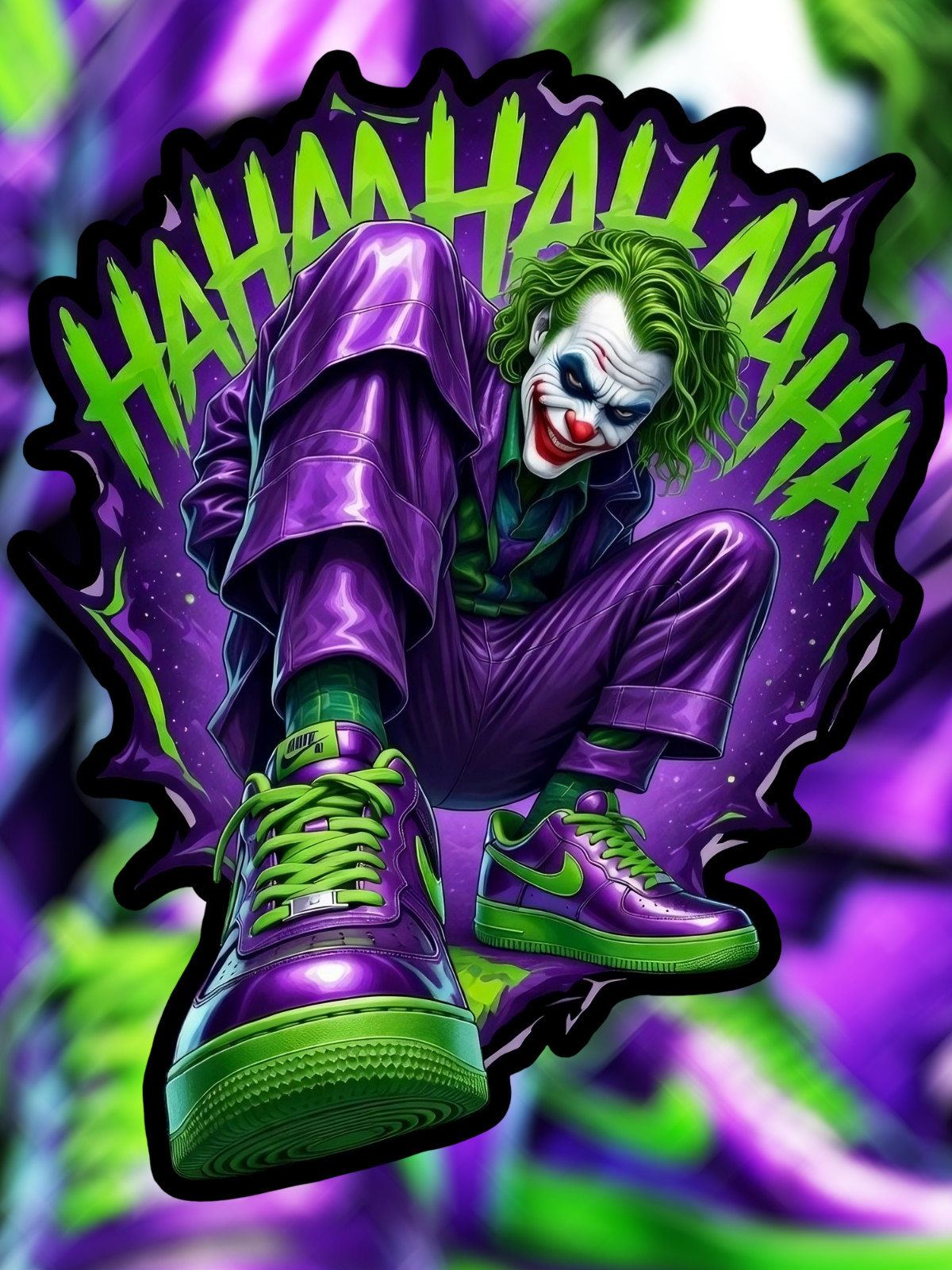 DC Comics Supervillain The Joker High Quality Vinyl Sticker